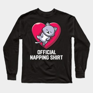 official napping shirt Long Sleeve T-Shirt